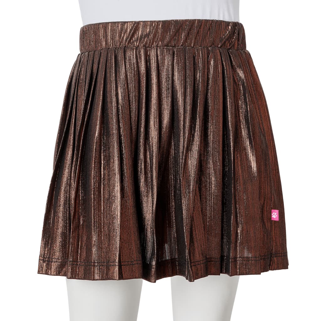 Kinderrokje met glitters 92 cognackleurig is nu te koop bij PeponiXL, paradijselijk wonen!