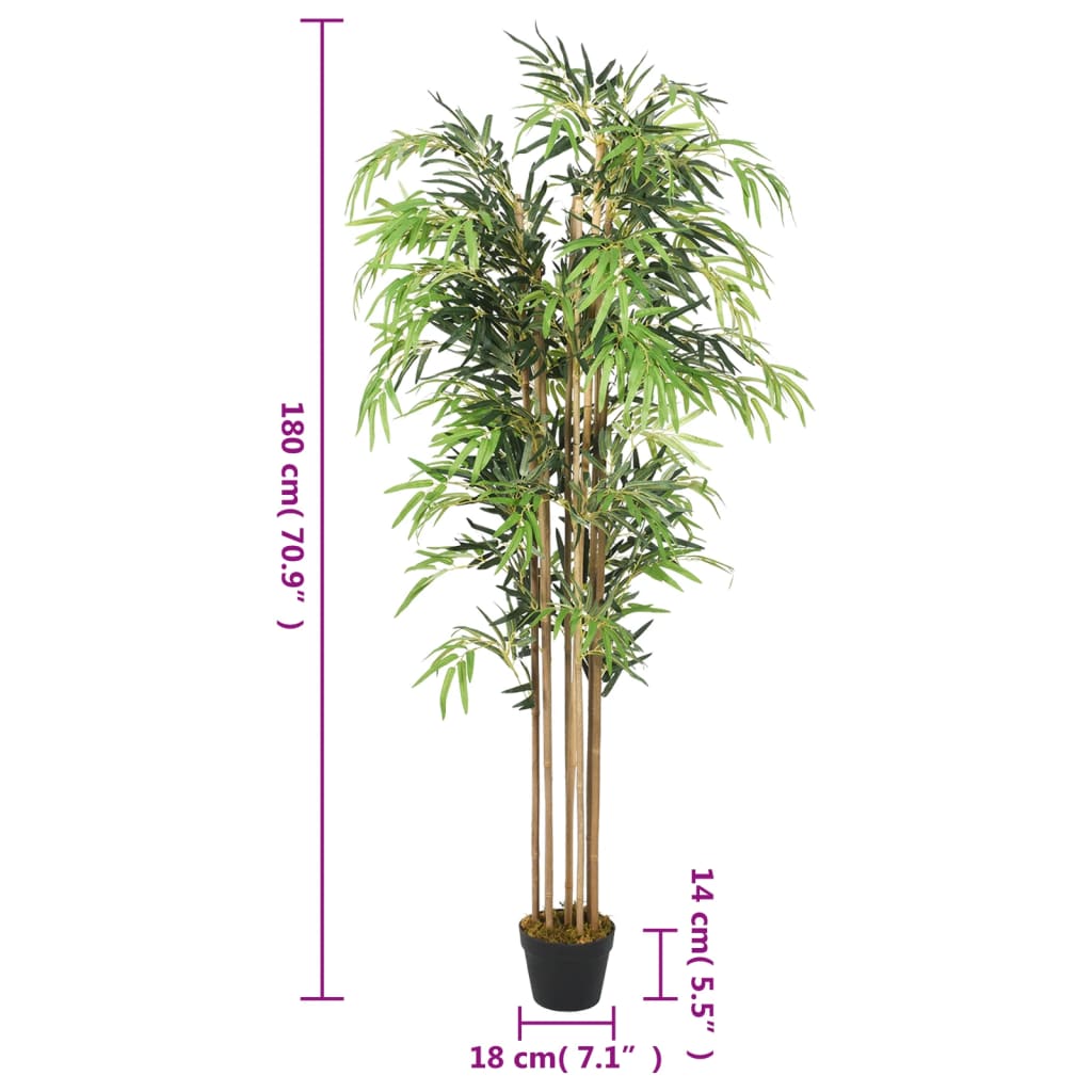 Kunstplant bamboe 1605 bladeren 180 cm groen is nu te koop bij PeponiXL, paradijselijk wonen!