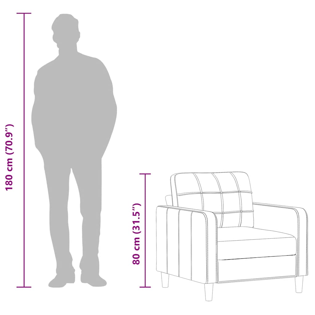 Fauteuil 60 cm stof lichtgrijs is nu te koop bij PeponiXL, paradijselijk wonen!