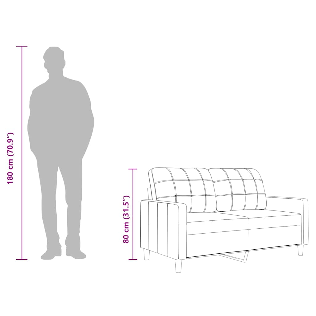 Tweezitsbank 140 cm stof lichtgeel is nu te koop bij PeponiXL, paradijselijk wonen!
