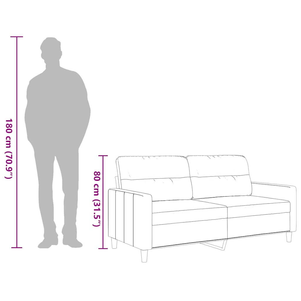 Tweezitsbank 140 cm stof zwart is nu te koop bij PeponiXL, paradijselijk wonen!