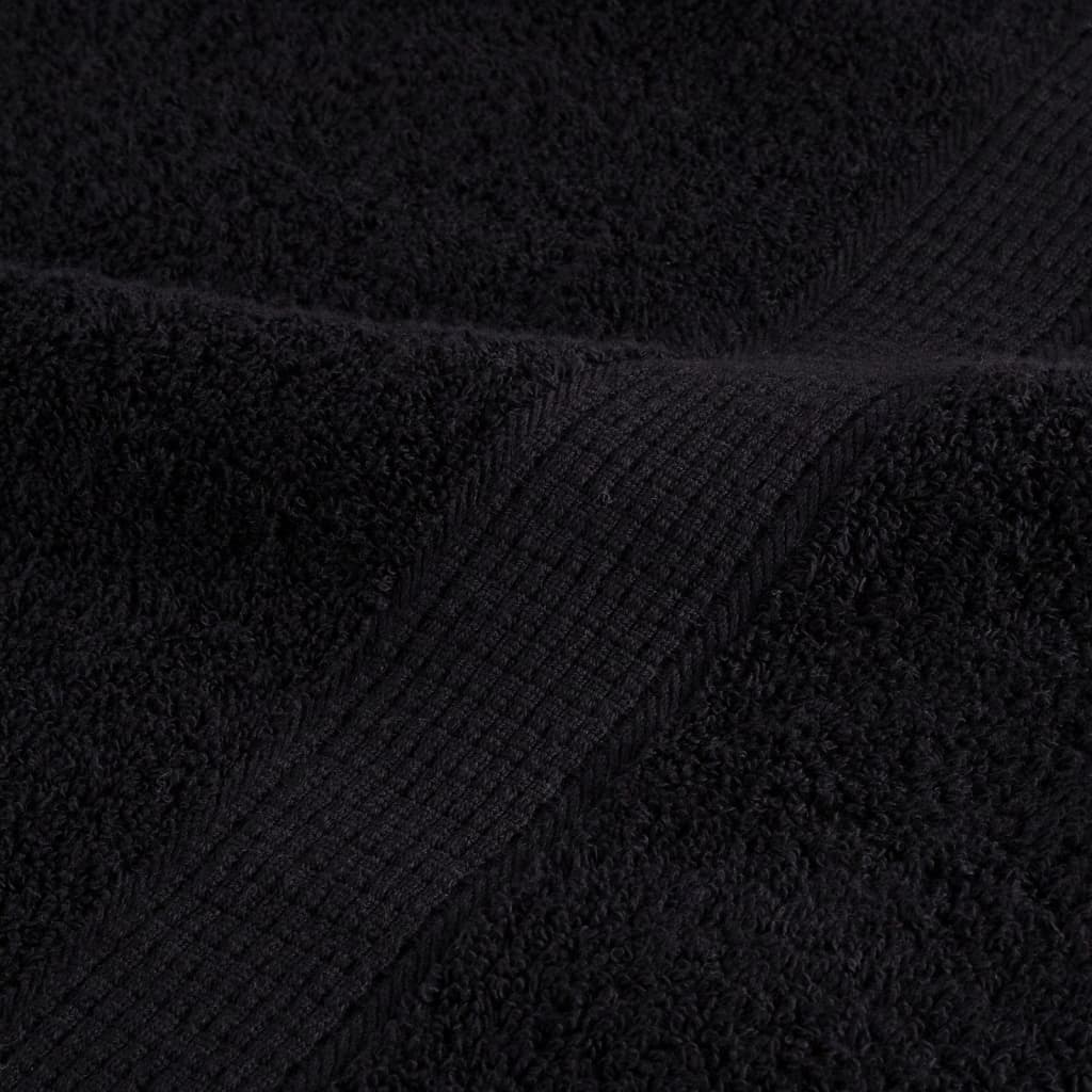 Badhanddoeken SOLUND 10 st 600 g/m² 70x140 cm zwart is nu te koop bij PeponiXL, paradijselijk wonen!