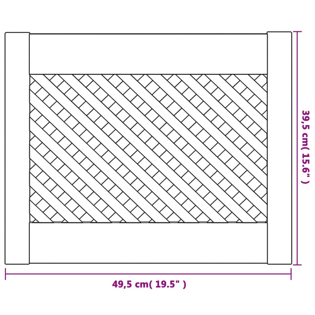 Kastdeuren met latwerk 2 st 49,5x39,5 cm massief grenenhout is nu te koop bij PeponiXL, paradijselijk wonen!