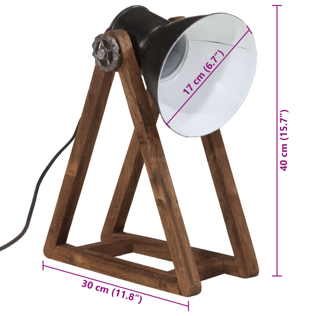 Bureaulamp 25 W E27 30x17x40 cm zwart is nu te koop bij PeponiXL, paradijselijk wonen!