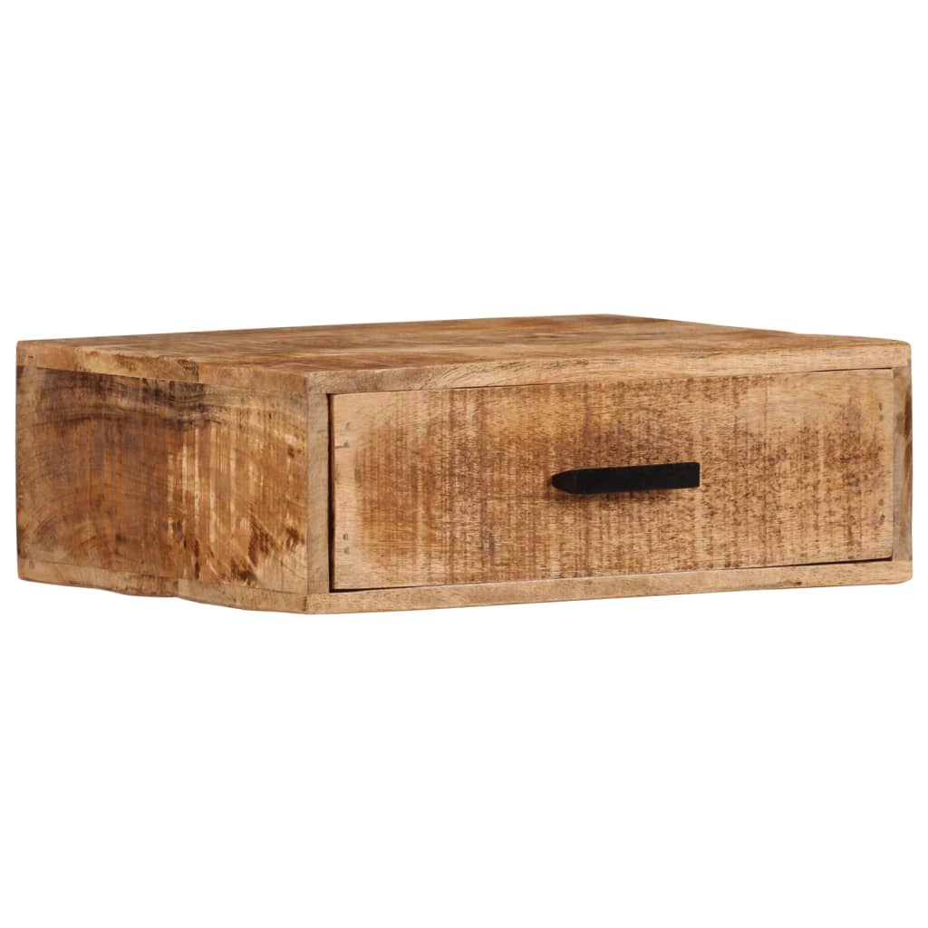Nachtkastje wandgemonteerd 40x30x13,5 cm massief mangohout is nu te koop bij PeponiXL, paradijselijk wonen!