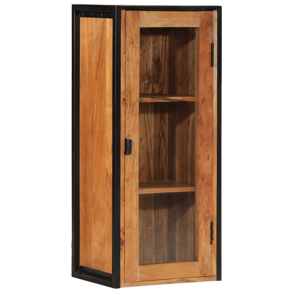 Badkamerwandkast 40x30x90 cm massief acaciahout en ijzer is nu te koop bij PeponiXL, paradijselijk wonen!