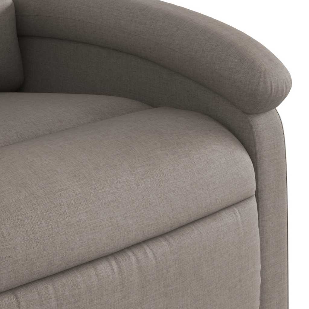Fauteuil verstelbaar elektrisch stof taupe is nu te koop bij PeponiXL, paradijselijk wonen!