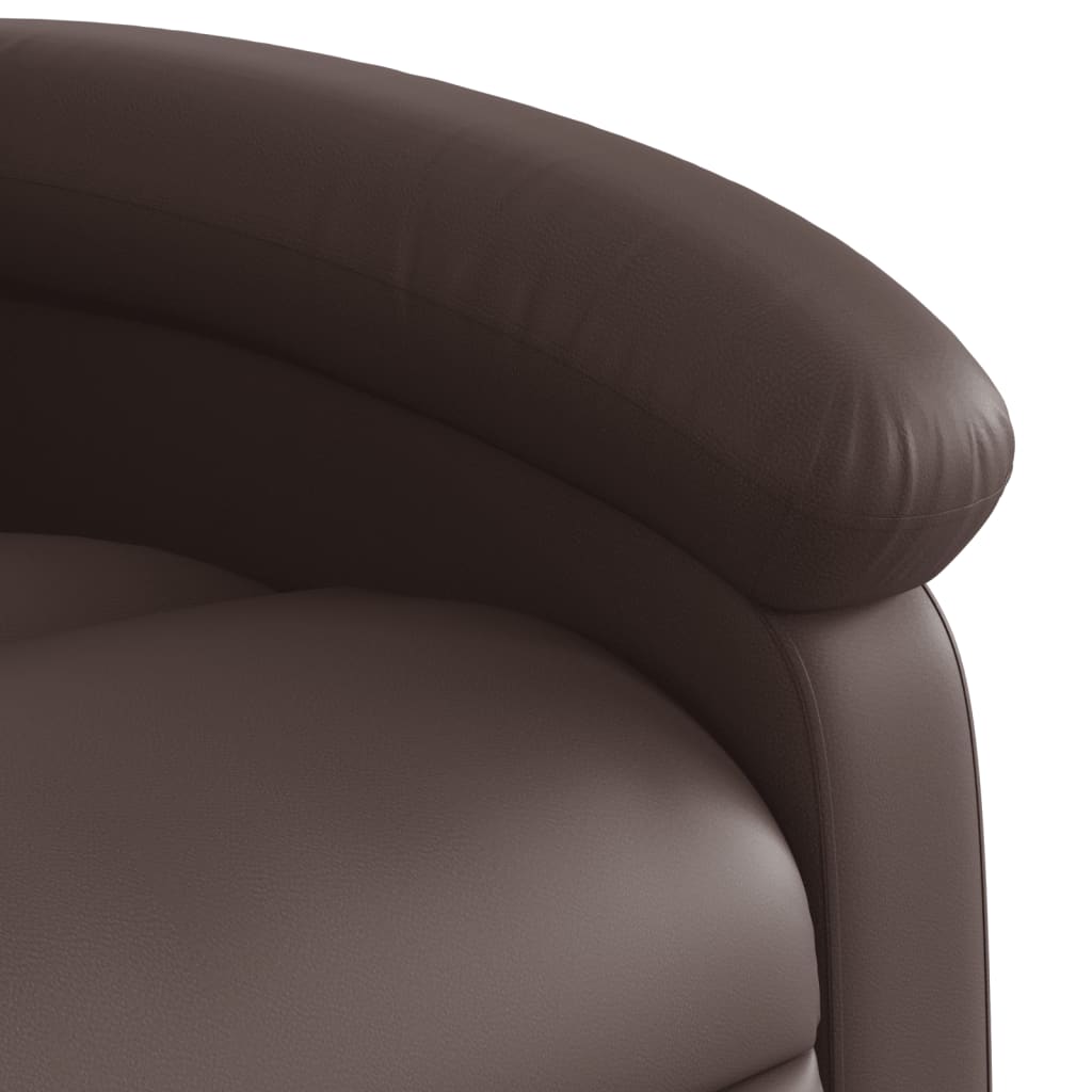 Sta-op-fauteuil verstelbaar kunstleer bruin is nu te koop bij PeponiXL, paradijselijk wonen!
