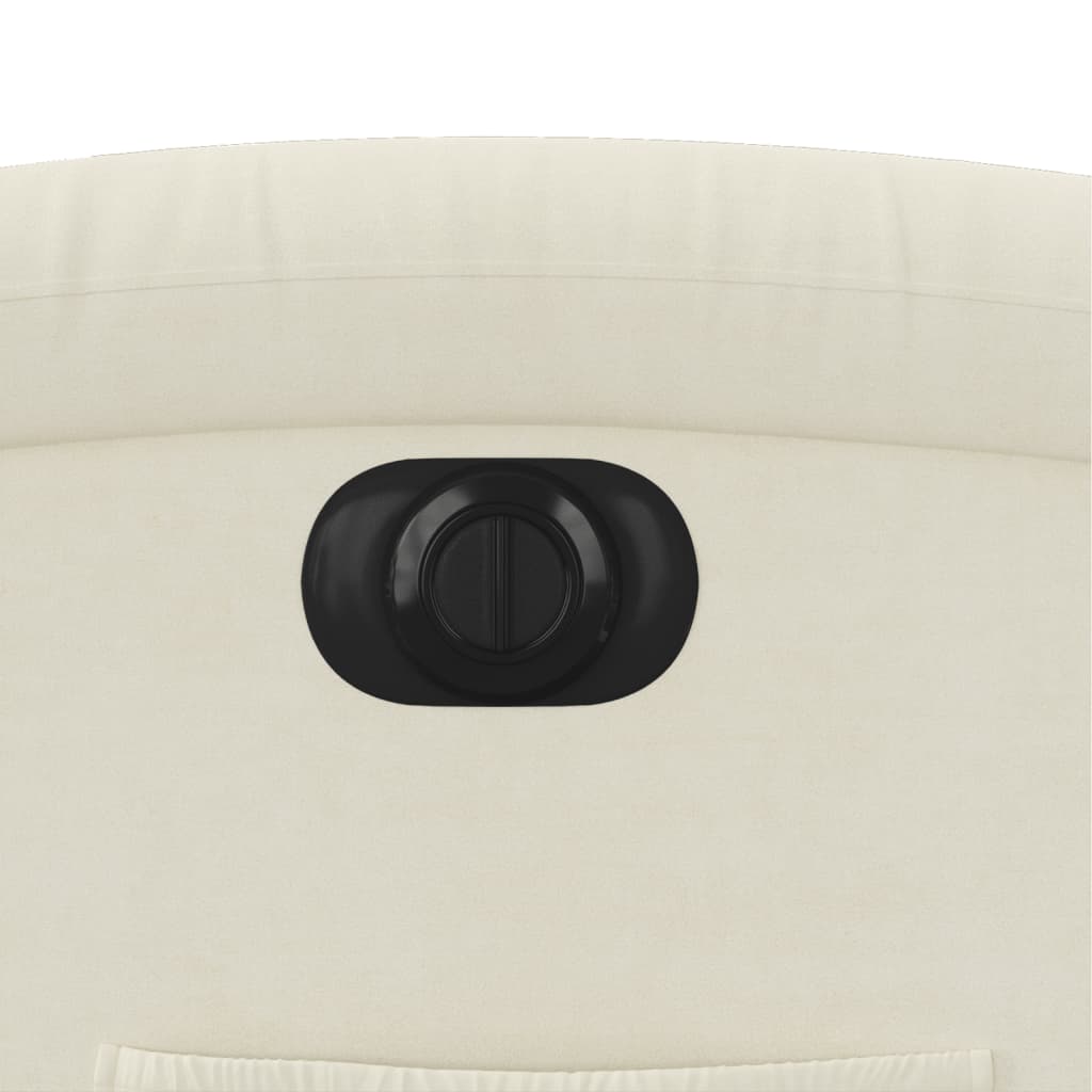 Fauteuil verstelbaar elektrisch stof crèmekleurig is nu te koop bij PeponiXL, paradijselijk wonen!