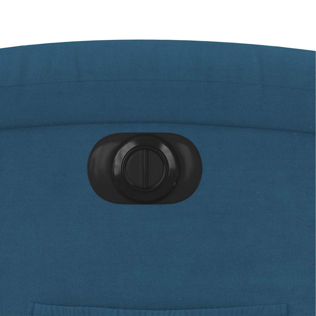 Fauteuil elektrisch verstelbaar fluweel blauw is nu te koop bij PeponiXL, paradijselijk wonen!