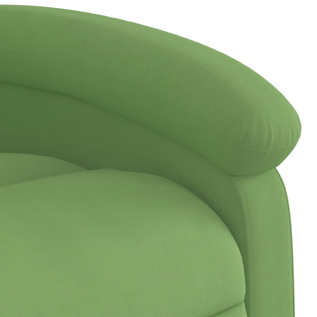 Sta-op-massagestoel elektrisch verstelbaar fluweel lichtgroen is nu te koop bij PeponiXL, paradijselijk wonen!