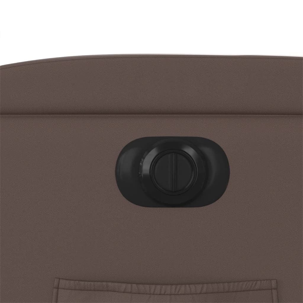 Fauteuil verstelbaar elektrisch kunstleer bruin is nu te koop bij PeponiXL, paradijselijk wonen!