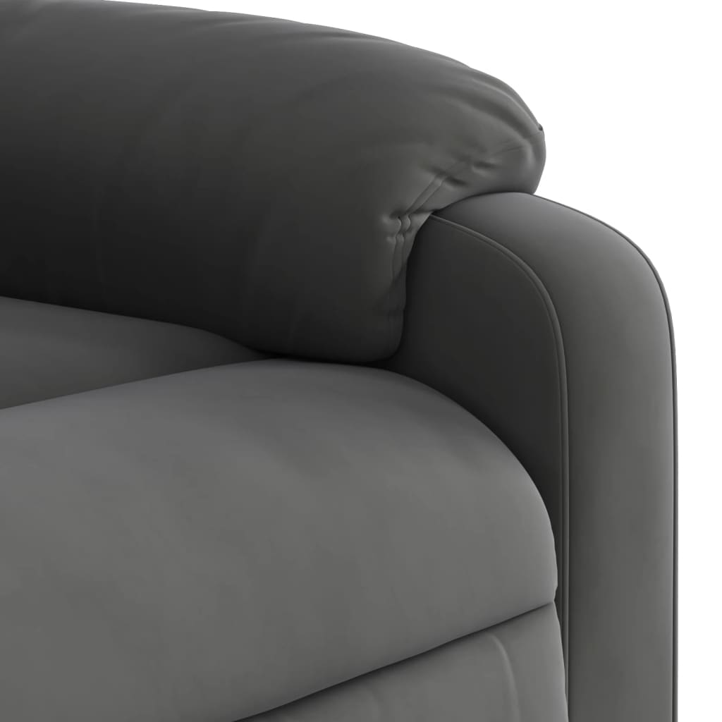 Massagestoel elektrisch verstelbaar microvezelstof donkergrijs is nu te koop bij PeponiXL, paradijselijk wonen!
