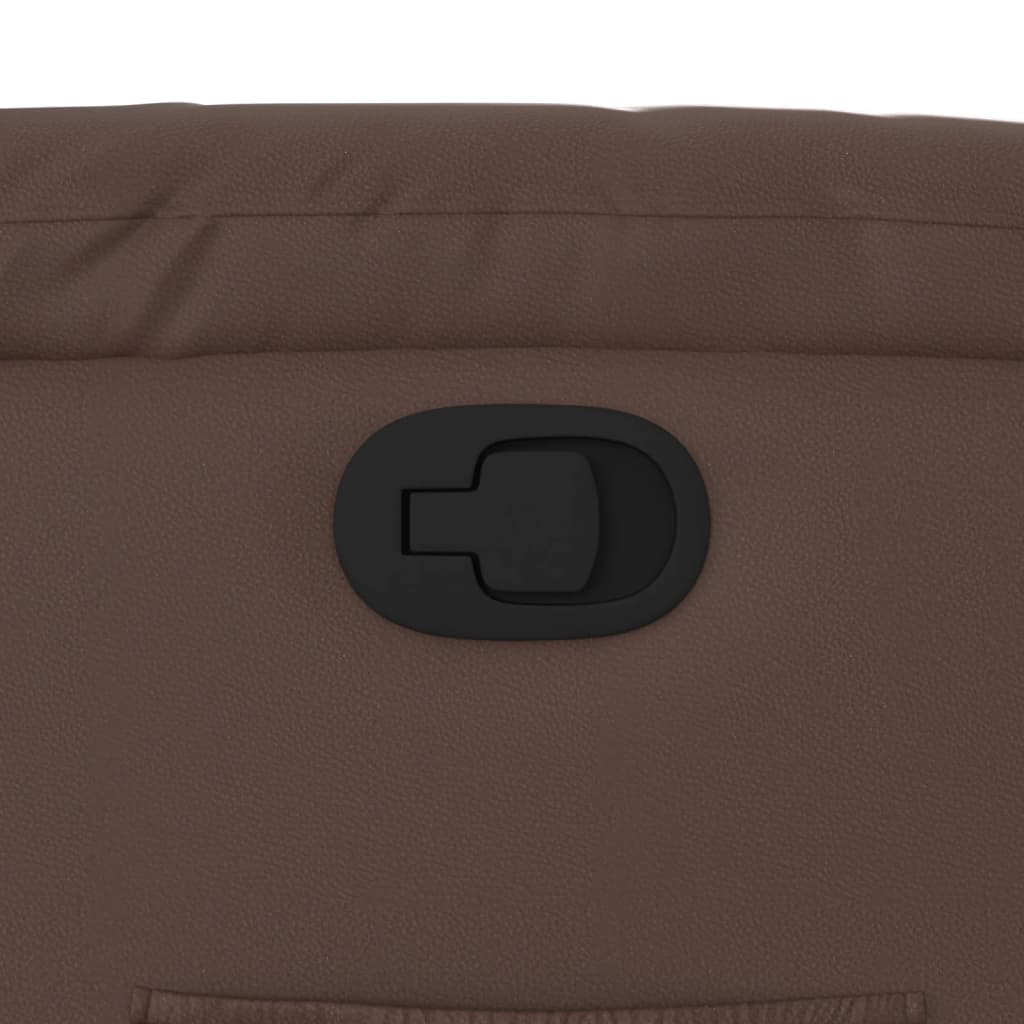 Sta-op-fauteuil verstelbaar kunstleer bruin is nu te koop bij PeponiXL, paradijselijk wonen!