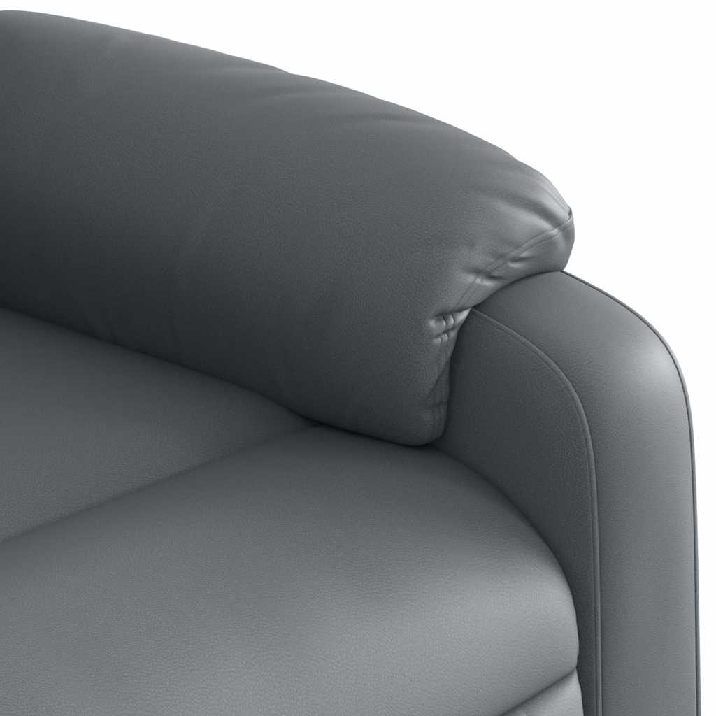 Fauteuil verstelbaar elektrisch kunstleer grijs is nu te koop bij PeponiXL, paradijselijk wonen!