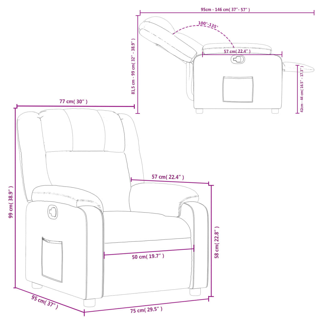 Relaxfauteuil donkergrijze stof is nu te koop bij PeponiXL, paradijselijk wonen!