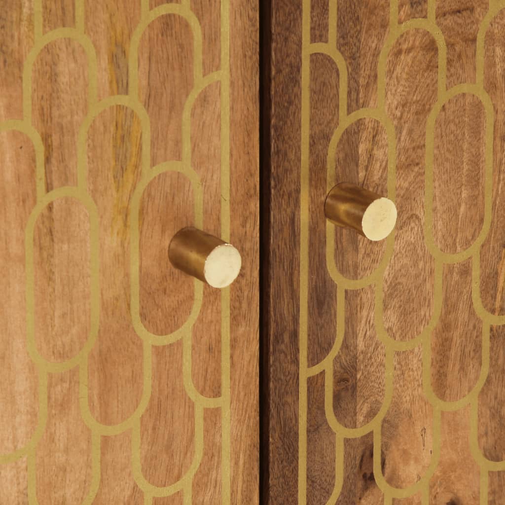 2-delige Badkamermeubelset massief mangohout is nu te koop bij PeponiXL, paradijselijk wonen!