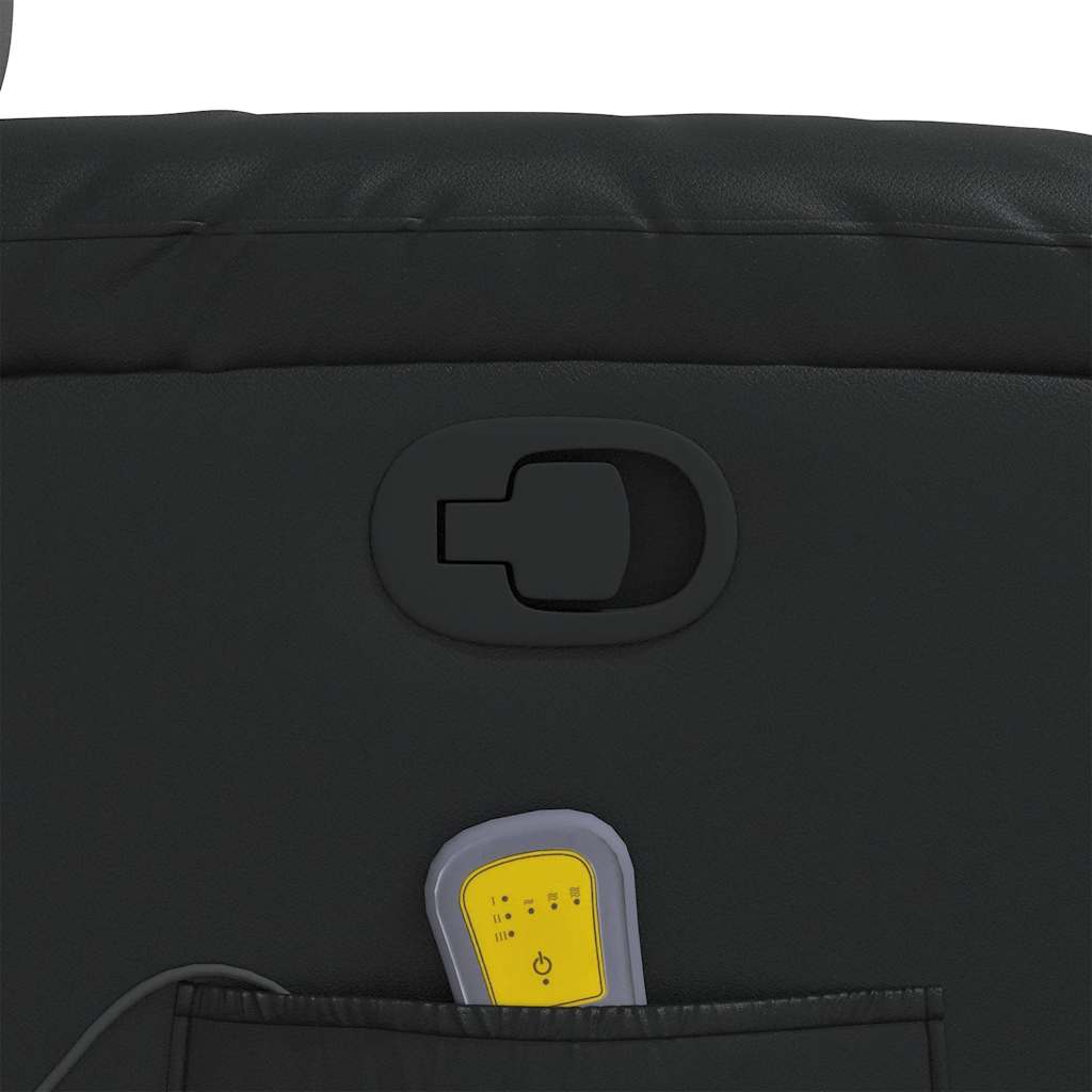 Massagestoel verstelbaar kunstleer zwart is nu te koop bij PeponiXL, paradijselijk wonen!