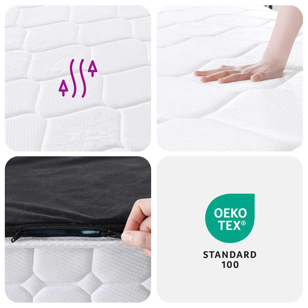 Pocketveringmatras middelhard-hard 160x200 cm Super King Size is nu te koop bij PeponiXL, paradijselijk wonen!