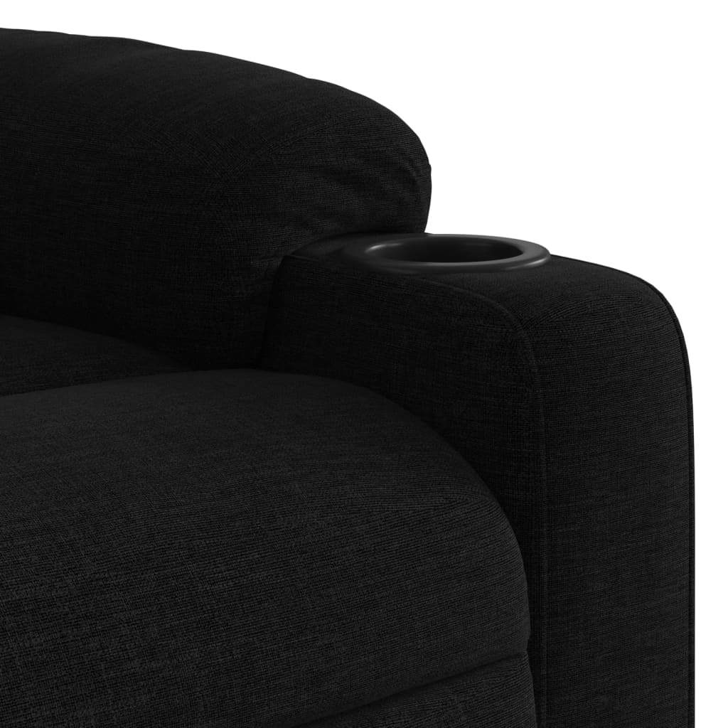 Fauteuil verstelbaar elektrisch stof zwart is nu te koop bij PeponiXL, paradijselijk wonen!