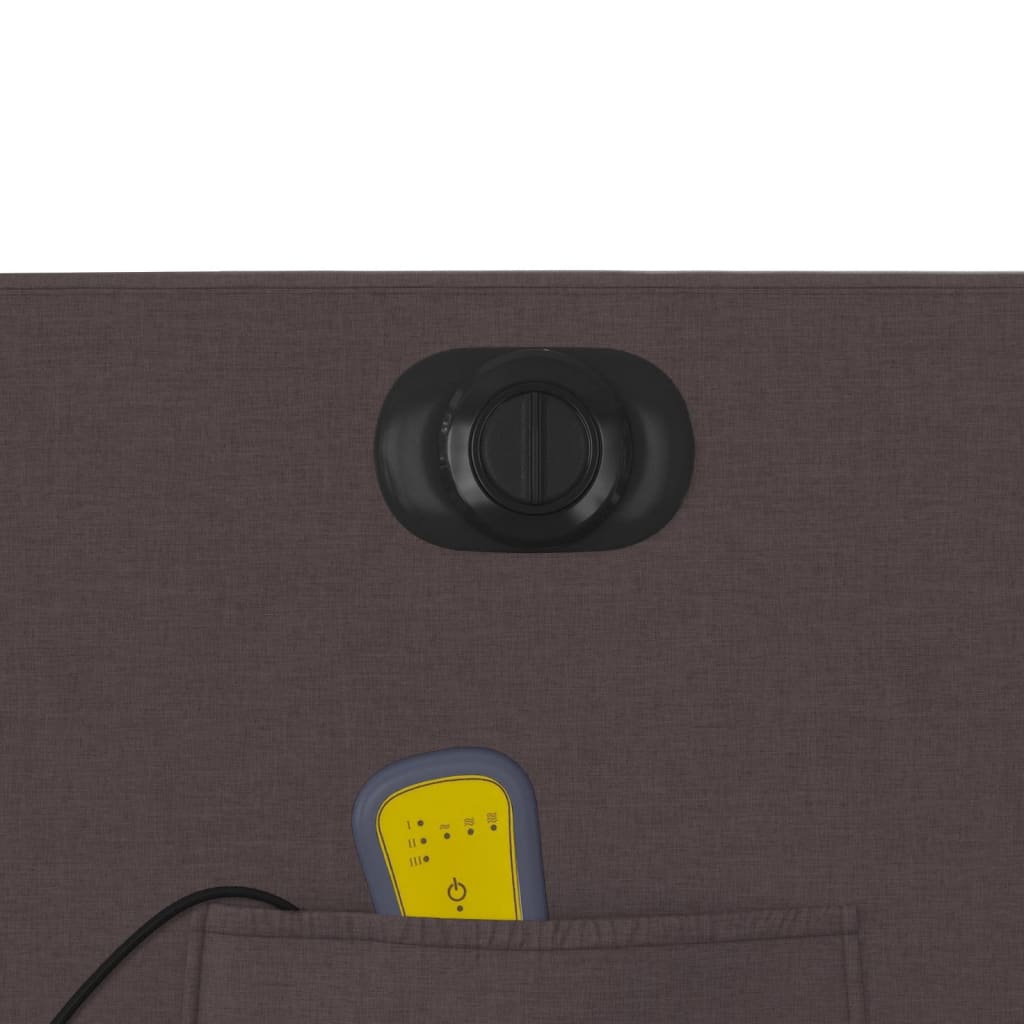 Massagestoel elektrisch verstelbaar stof donkerbruin is nu te koop bij PeponiXL, paradijselijk wonen!