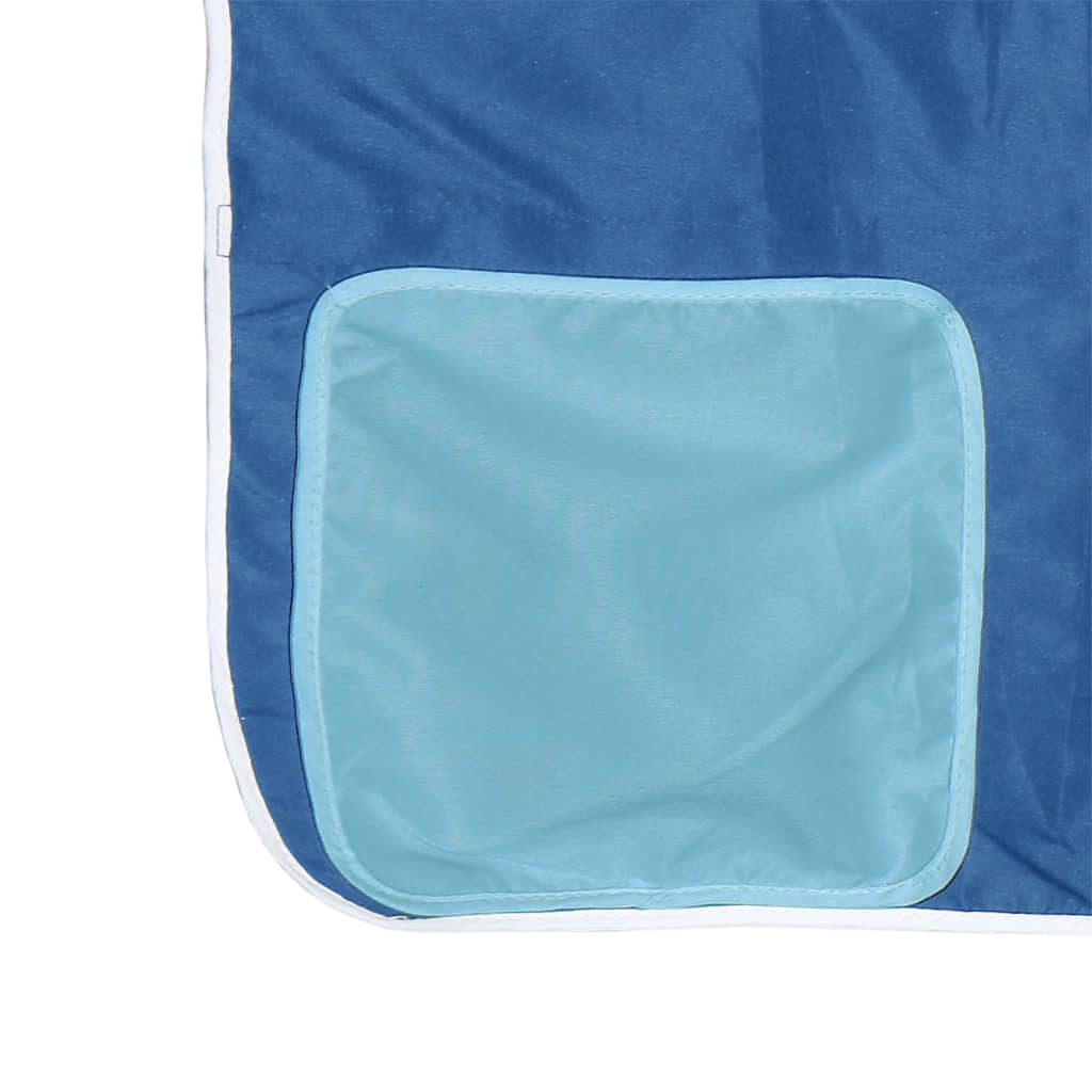 Kinderhoogslaper met tunnel 80x200 cm massief grenenhout blauw is nu te koop bij PeponiXL, paradijselijk wonen!