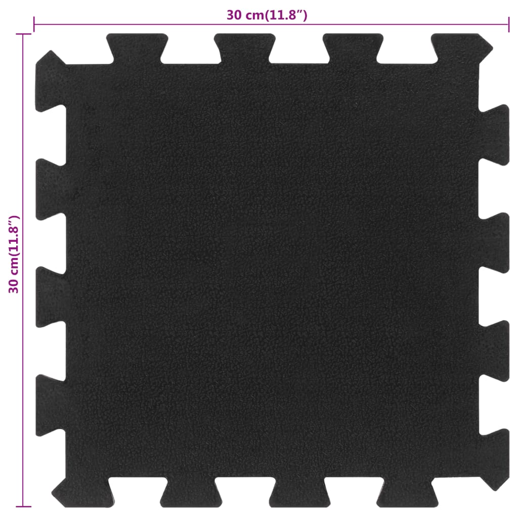 Rubbertegels 16 st 16 mm 30x30 cm zwart is nu te koop bij PeponiXL, paradijselijk wonen!