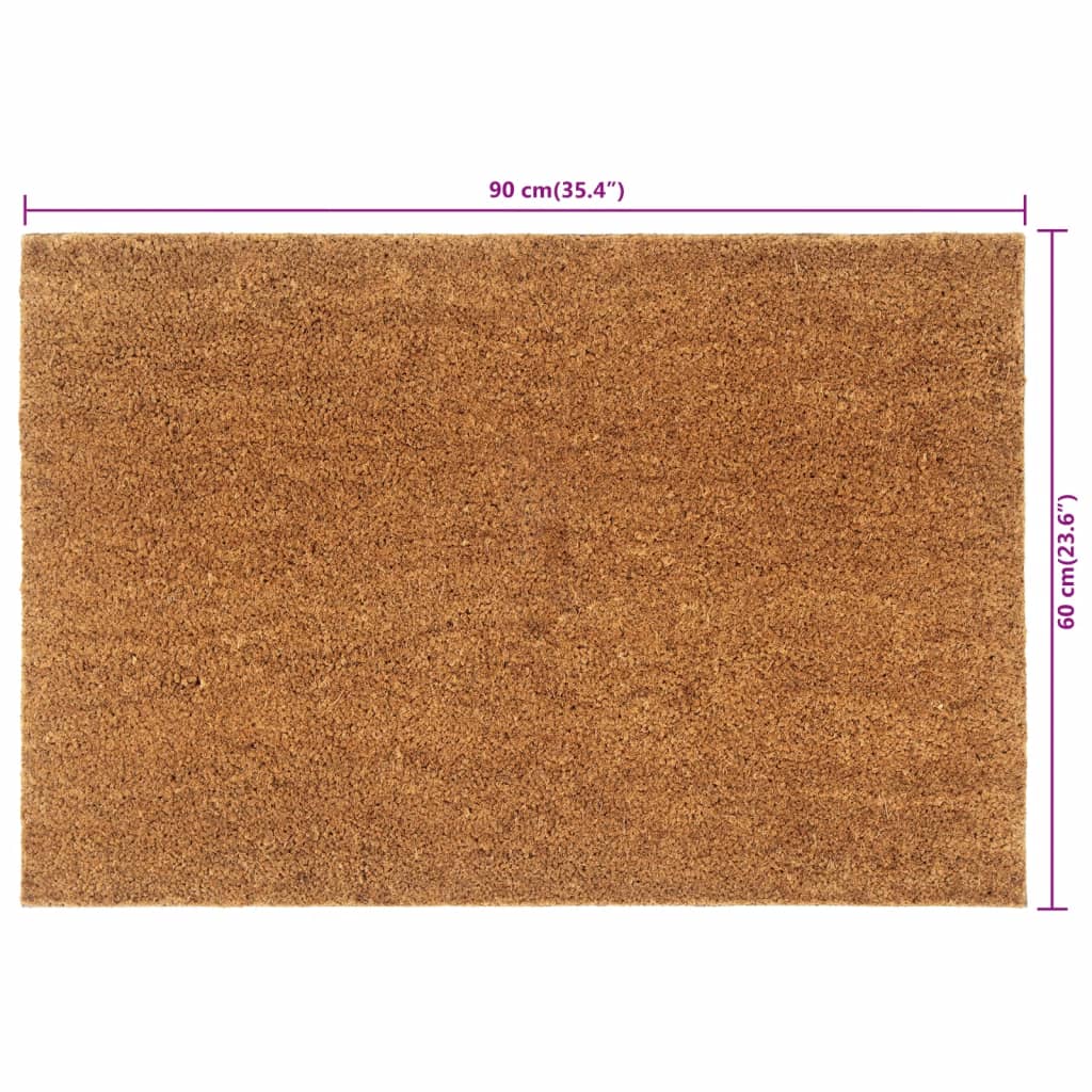 Deurmat 60x90 cm getufte kokosvezel naturel is nu te koop bij PeponiXL, paradijselijk wonen!
