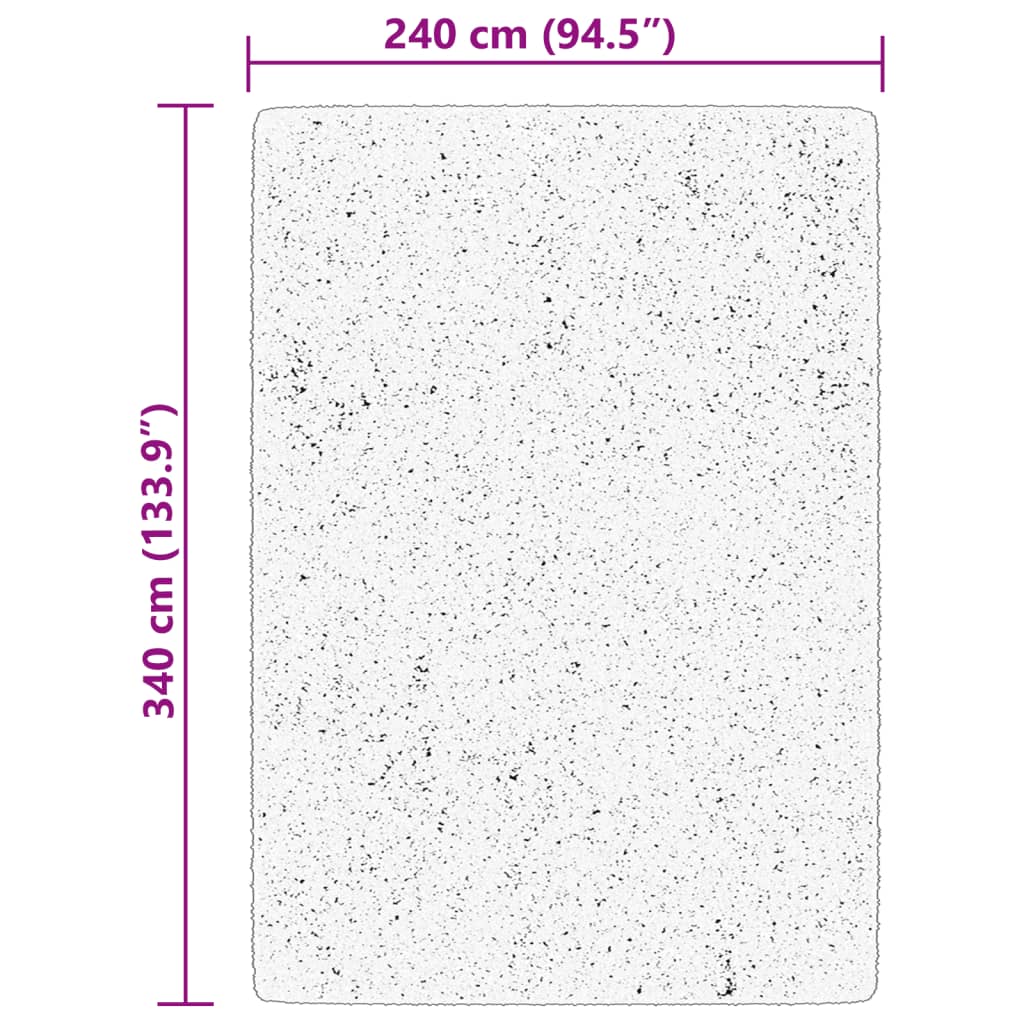Vloerkleed HUARTE laagpolig zacht wasbaar 240x340 cm beige is nu te koop bij PeponiXL, paradijselijk wonen!