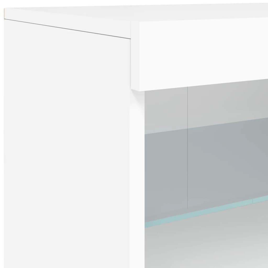 Dressoir met LED-verlichting 41x37x67 cm wit is nu te koop bij PeponiXL, paradijselijk wonen!