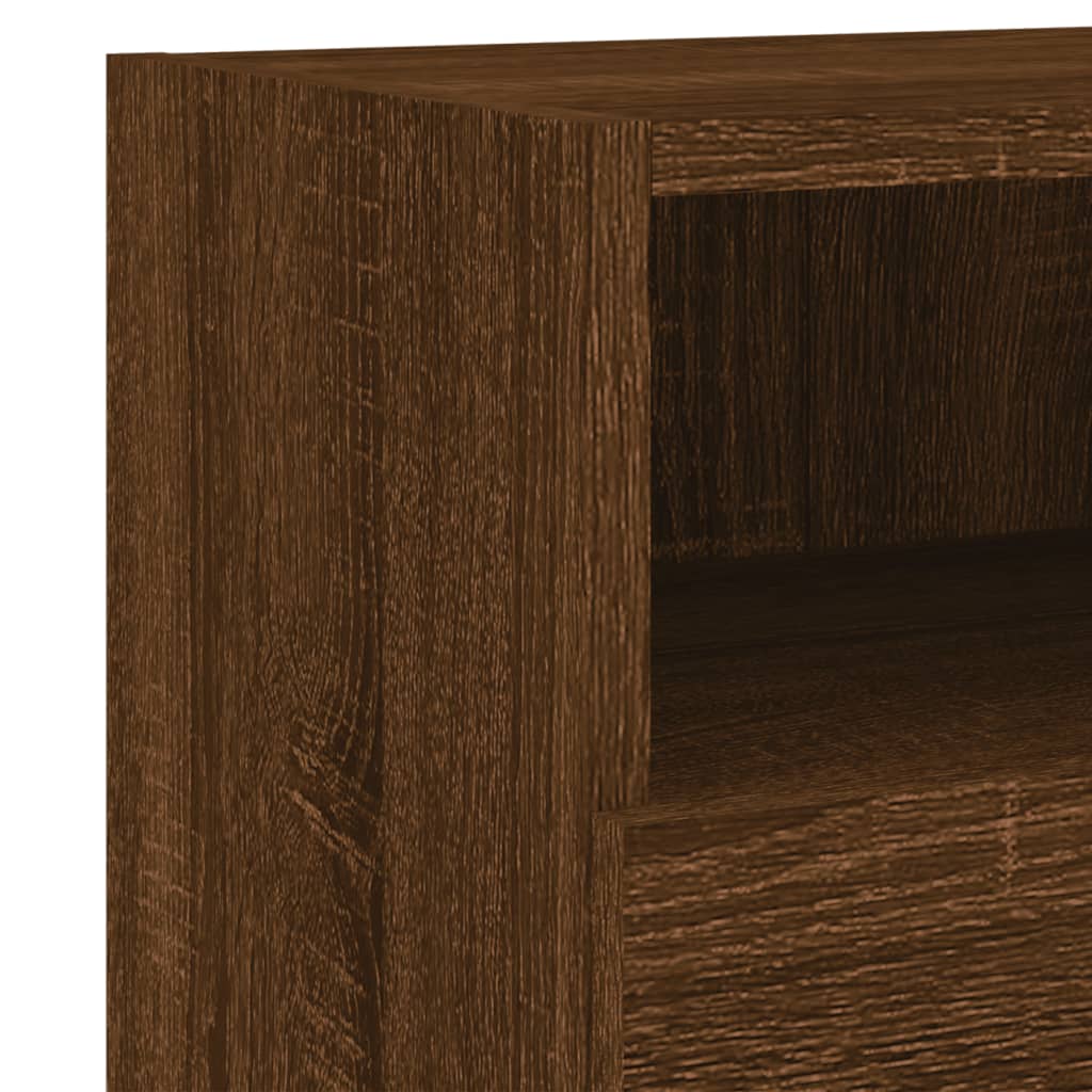 Tv-wandmeubel 60x30x30 cm bewerkt hout bruin eikenkleur is nu te koop bij PeponiXL, paradijselijk wonen!