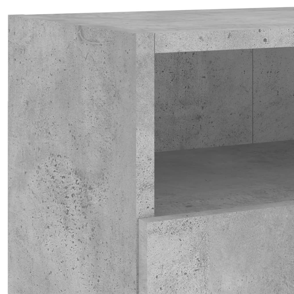 Tv-wandmeubel 80x30x30 cm bewerkt hout betongrijs is nu te koop bij PeponiXL, paradijselijk wonen!