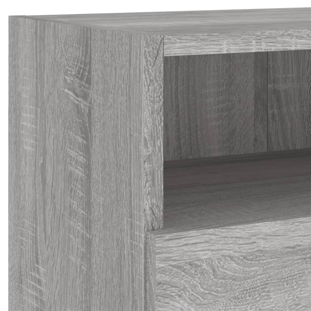 Tv-wandmeubels 2 st 80x30x30 cm bewerkt hout grijs sonoma eiken is nu te koop bij PeponiXL, paradijselijk wonen!