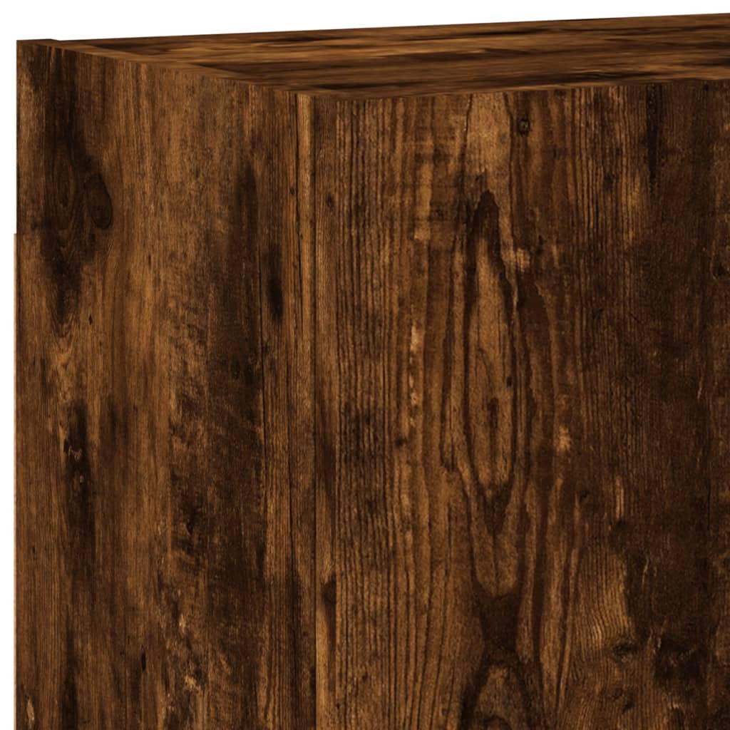 Tv-wandmeubel 40,5x30x40 cm bewerkt hout gerookt eikenkleurig is nu te koop bij PeponiXL, paradijselijk wonen!