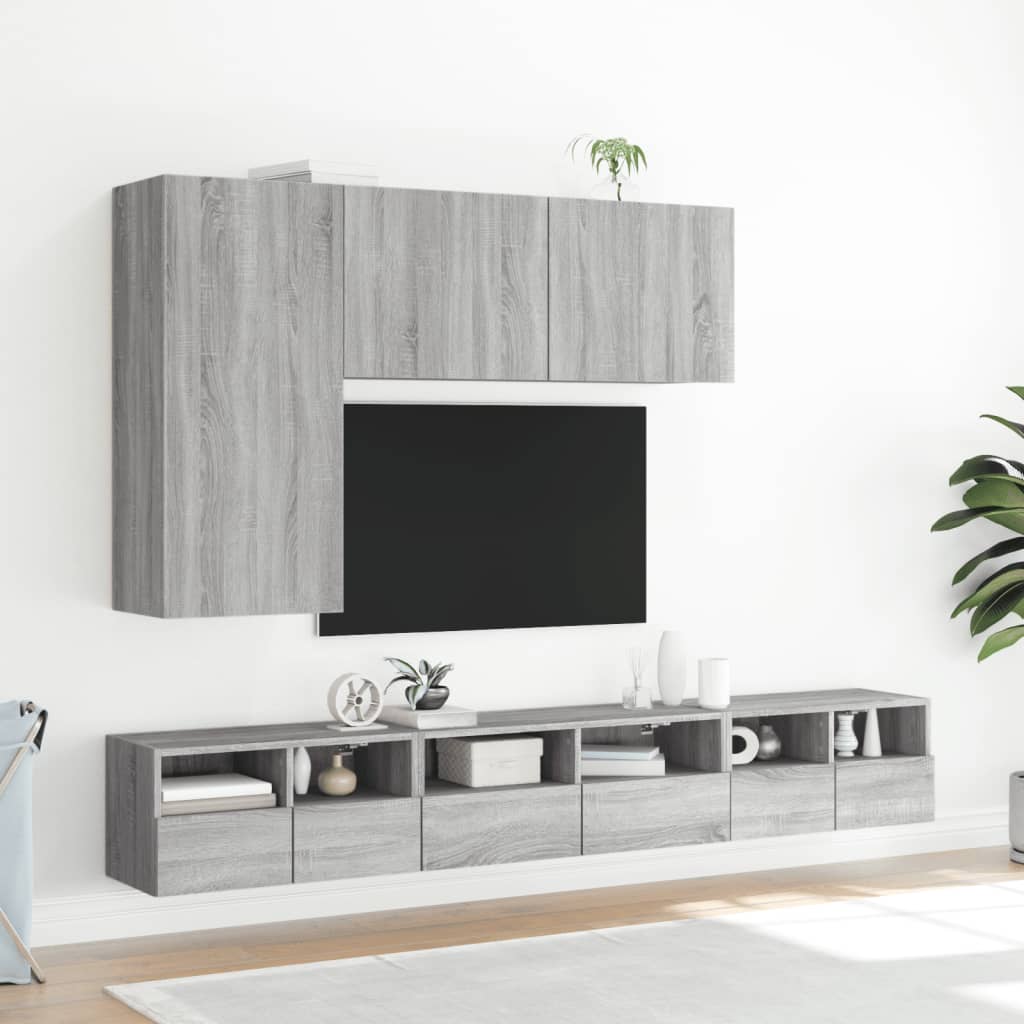 Tv-meubel wandgemonteerd 100x30x41 cm grijs sonoma eikenkleurig is nu te koop bij PeponiXL, paradijselijk wonen!