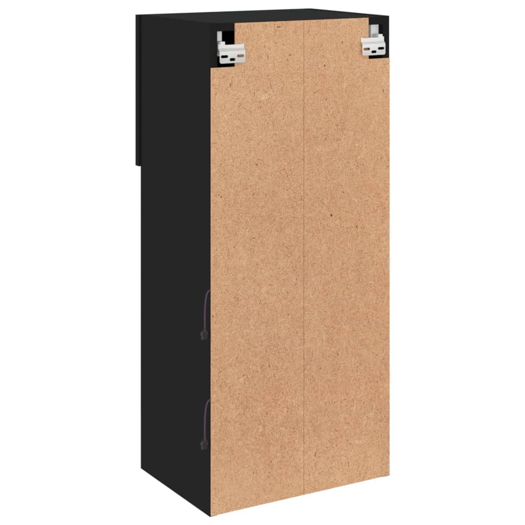 Tv-meubel met LED-verlichting 40,5x30x90 cm zwart is nu te koop bij PeponiXL, paradijselijk wonen!