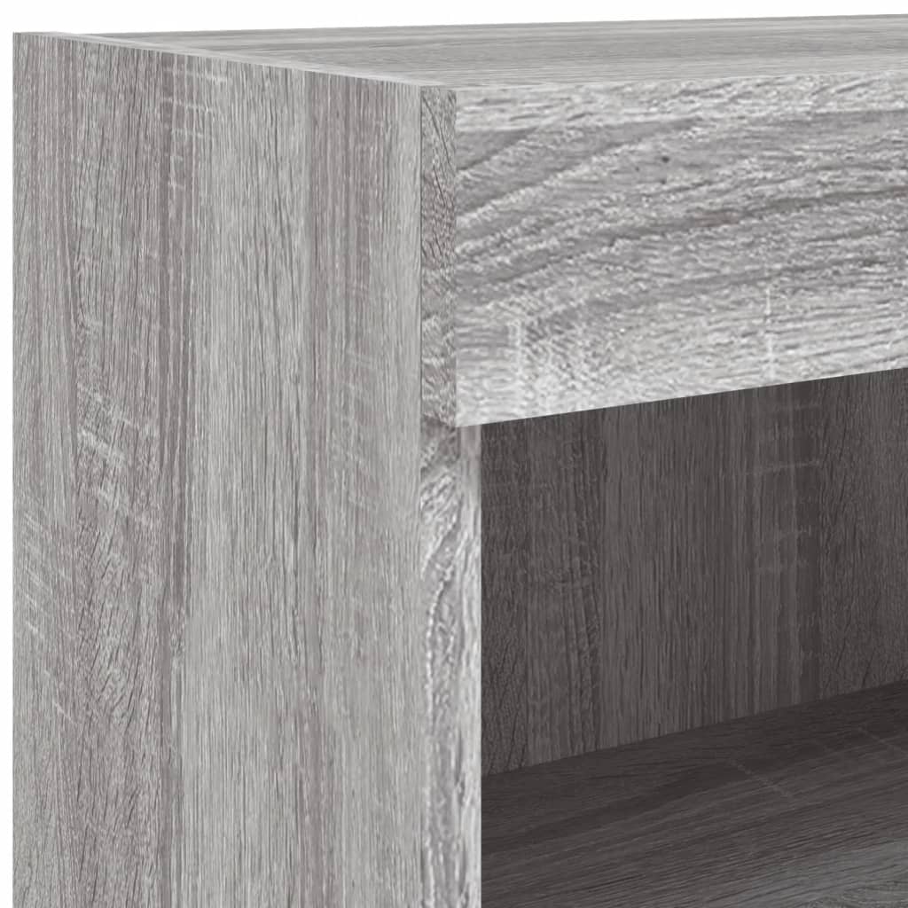 Tv-meubels met LED-verlichting 2 st 60x30x30 cm grijs sonoma is nu te koop bij PeponiXL, paradijselijk wonen!