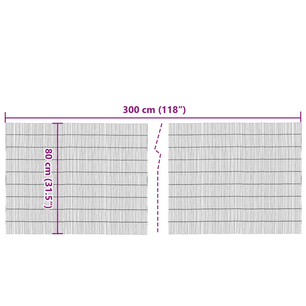 Tuinscherm 300x80 cm riet is nu te koop bij PeponiXL, paradijselijk wonen!