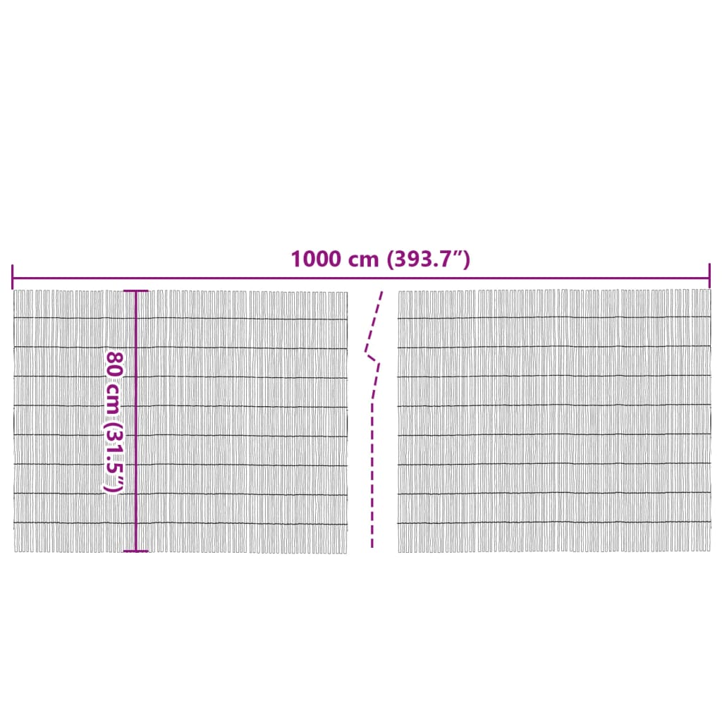 Tuinscherm 1000x80 cm riet is nu te koop bij PeponiXL, paradijselijk wonen!
