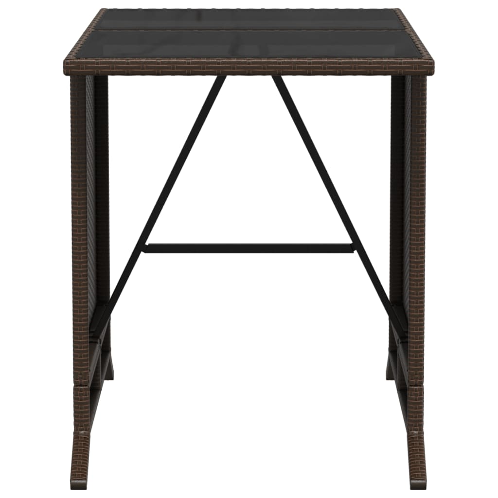 3-delige Bistroset met kussens poly rattan bruin is nu te koop bij PeponiXL, paradijselijk wonen!