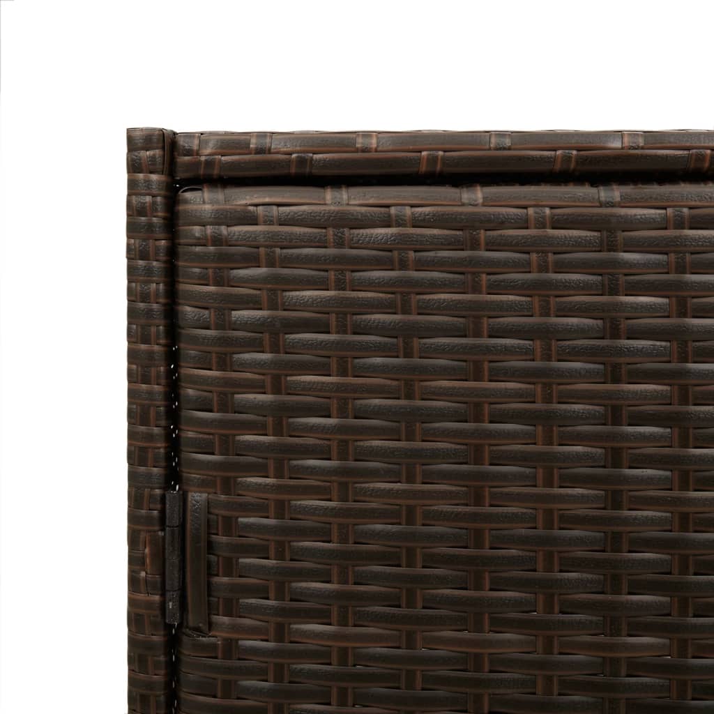 Tuinkast 83x45x76 cm poly rattan bruin is nu te koop bij PeponiXL, paradijselijk wonen!