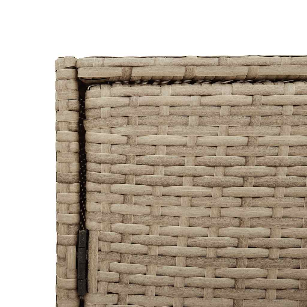 Tuinkast 83x45x76 cm poly rattan beige is nu te koop bij PeponiXL, paradijselijk wonen!