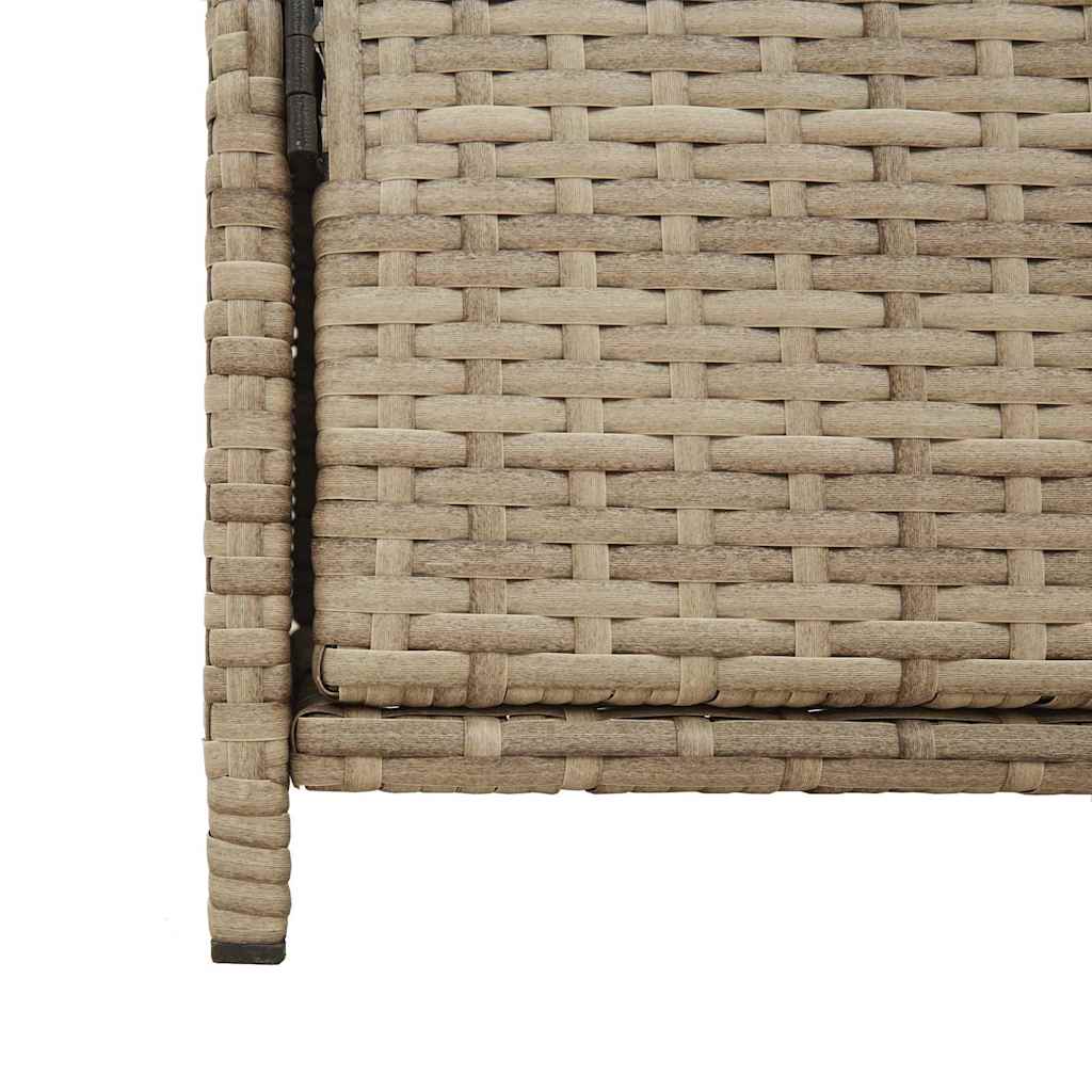 Tuinkast 83x45x76 cm poly rattan beige is nu te koop bij PeponiXL, paradijselijk wonen!