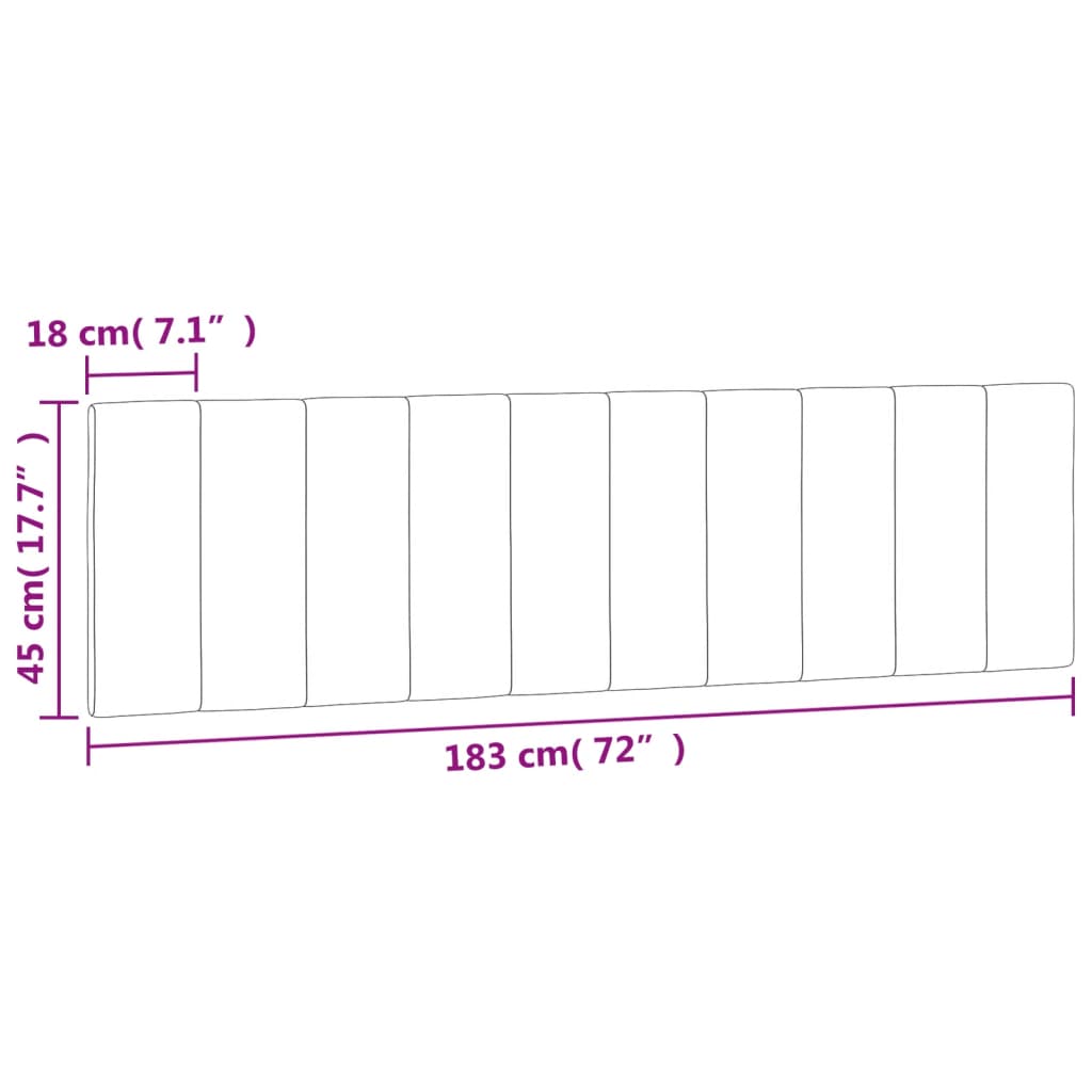 Hoofdbordkussen "Hanko" 183 cm fluweel donkergrijs is nu te koop bij PeponiXL, paradijselijk wonen!