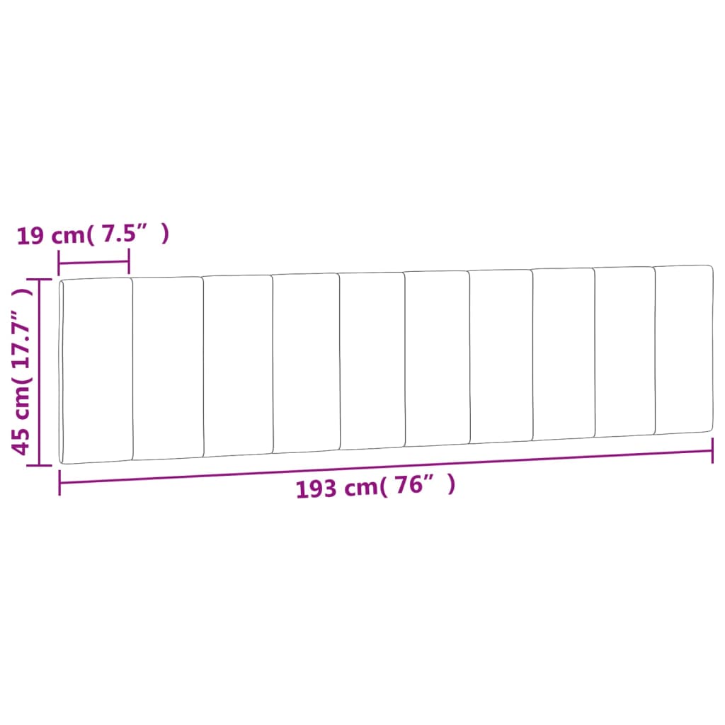 Hoofdbordkussen "Hanko" 193 cm fluweel donkergrijs is nu te koop bij PeponiXL, paradijselijk wonen!