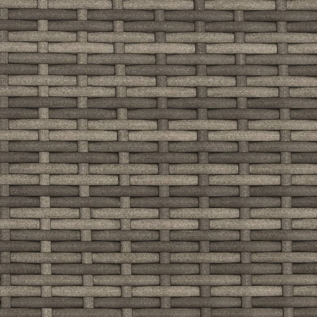 Ligbed 2-persoons met luifel en kussens poly rattan grijs is nu te koop bij PeponiXL, paradijselijk wonen!