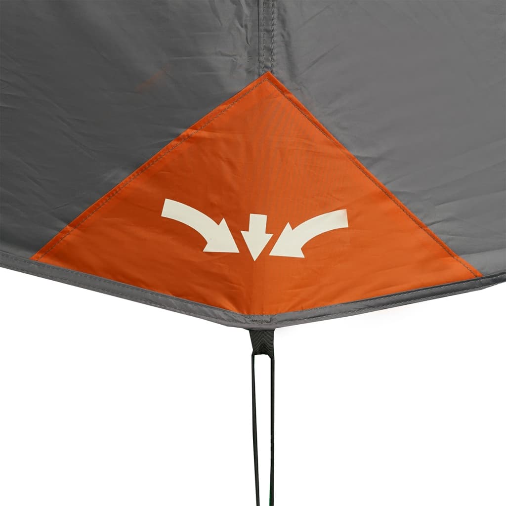 Tent 10-persoons waterdicht snelontgrendeling grijs en oranje is nu te koop bij PeponiXL, paradijselijk wonen!