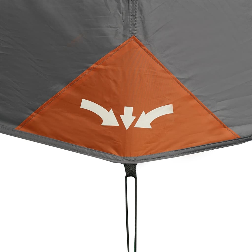 Tent 9-persoons waterdicht snelontgrendeling grijs en oranje is nu te koop bij PeponiXL, paradijselijk wonen!