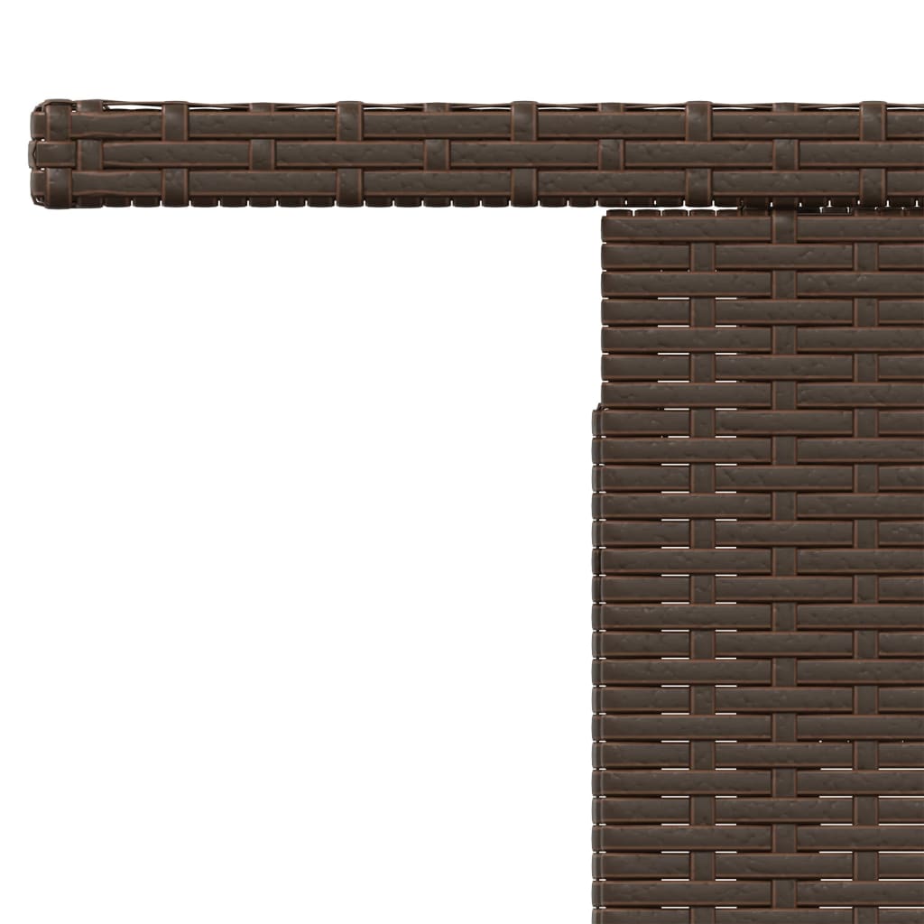 Tuintafel met glazen blad 100x55x73 cm poly rattan bruin is nu te koop bij PeponiXL, paradijselijk wonen!