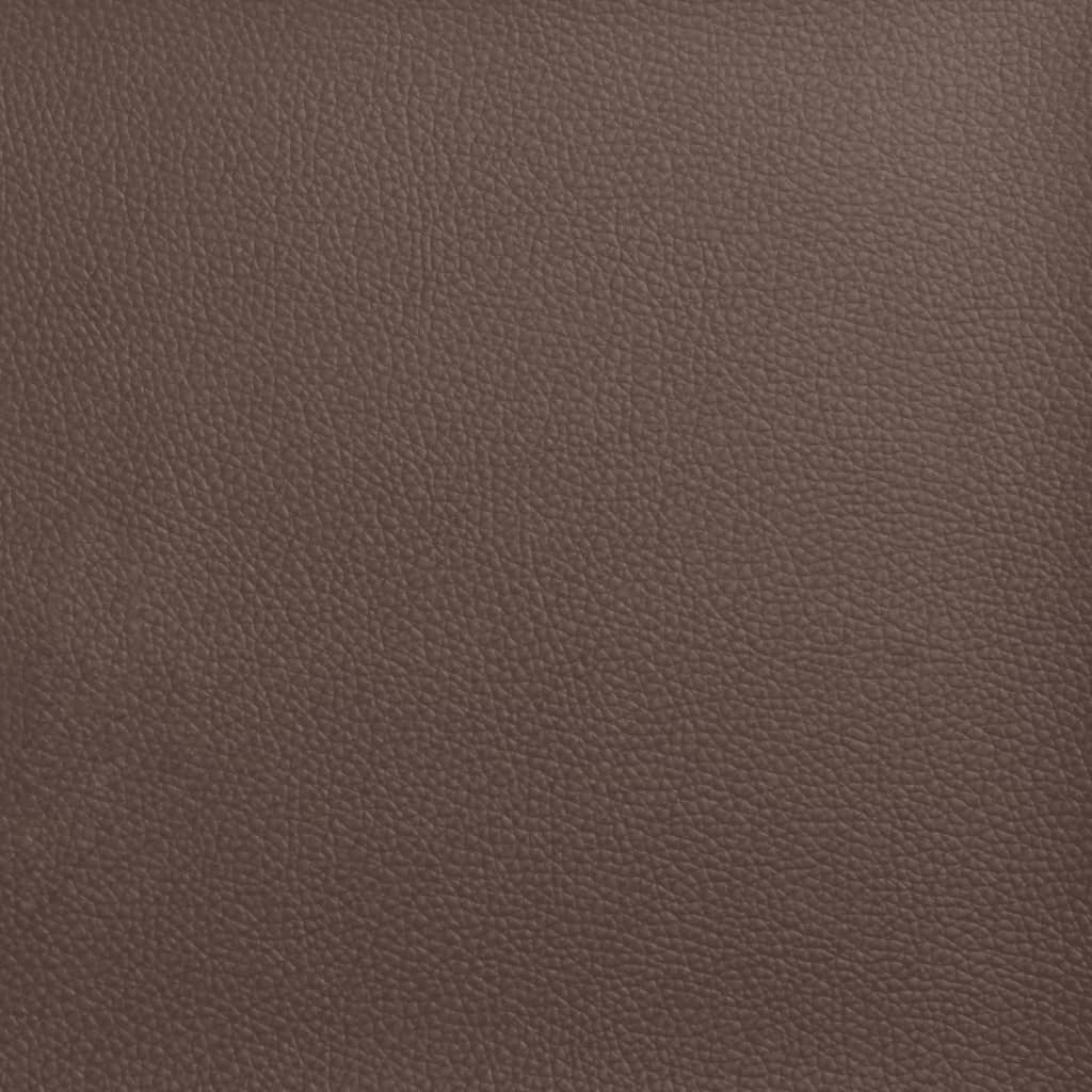 Bedframe "Viana" zonder matras kunstleer bruin 140x190 cm is nu te koop bij PeponiXL, paradijselijk wonen!